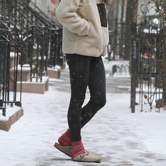 birkenstock boston on feet